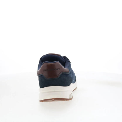 Rockport DMX Brock RMDMXBROCK Mens Blue Wide Suede Lifestyle Sneakers Shoes