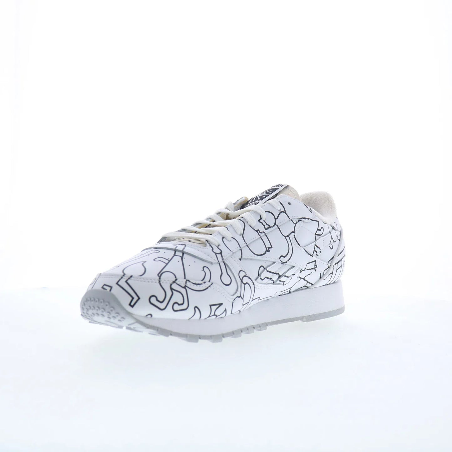 Reebok Eames Classic Leather Mens White Leather Lifestyle Sneakers Shoes