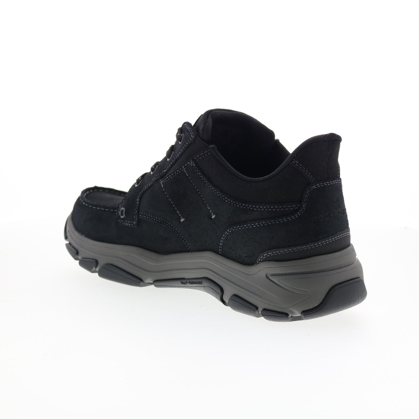 Rockport Ronan RMRONAN Mens Black Suede Lace Up Lifestyle Sneakers Shoes