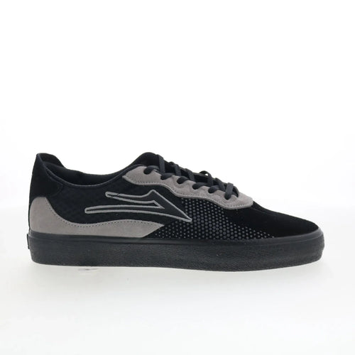 Lakai Essex Mens Black Suede Lace Up Skate Inspired Sneakers Shoes