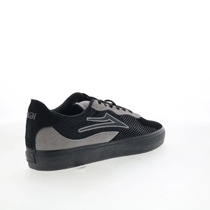 Lakai Essex Mens Black Suede Lace Up Skate Inspired Sneakers Shoes