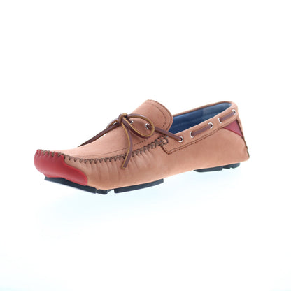 Robert Zur Frisco Mens Brown Nubuck Lace Up Loafers & Slip Ons Boat Shoes
