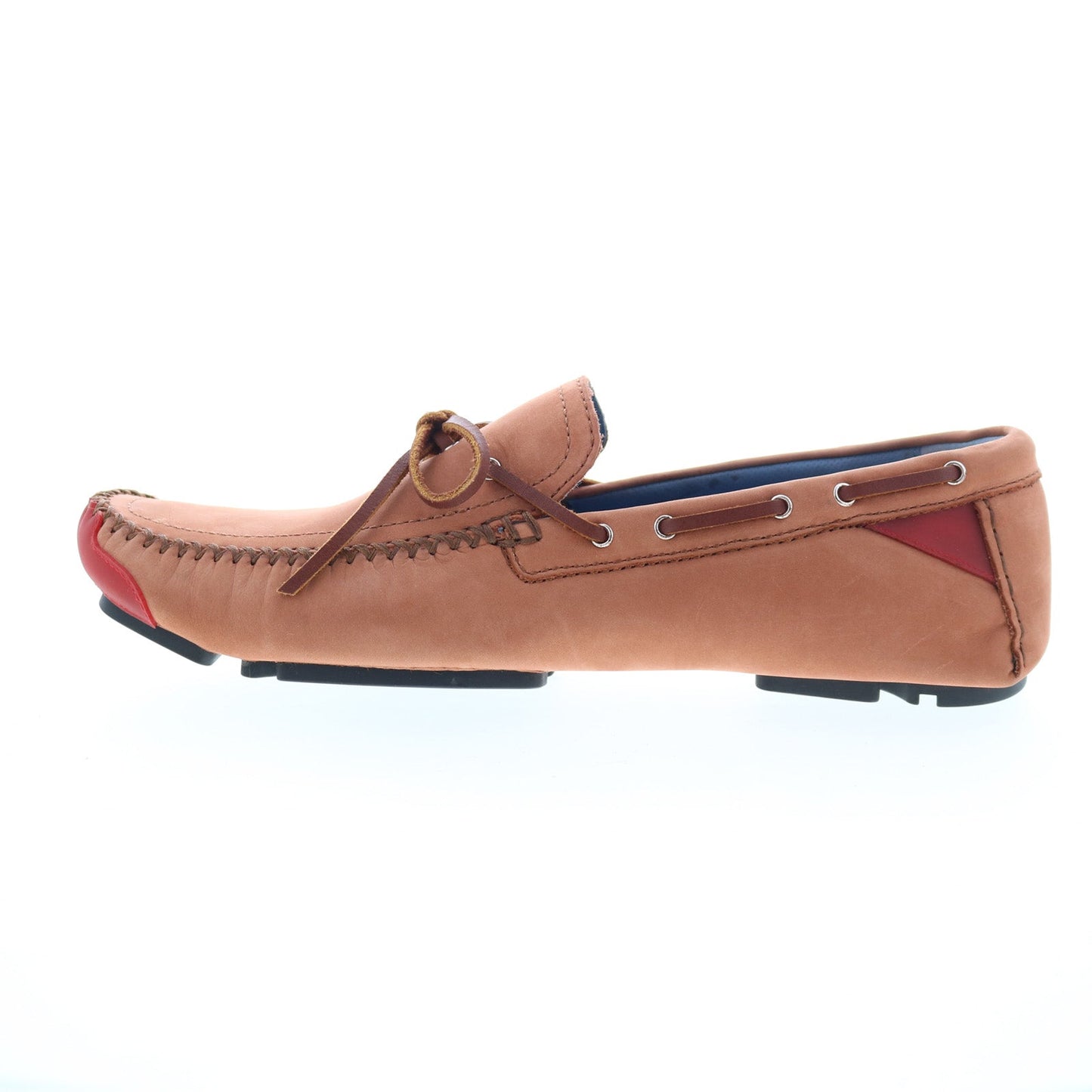 Robert Zur Frisco Mens Brown Nubuck Lace Up Loafers & Slip Ons Boat Shoes