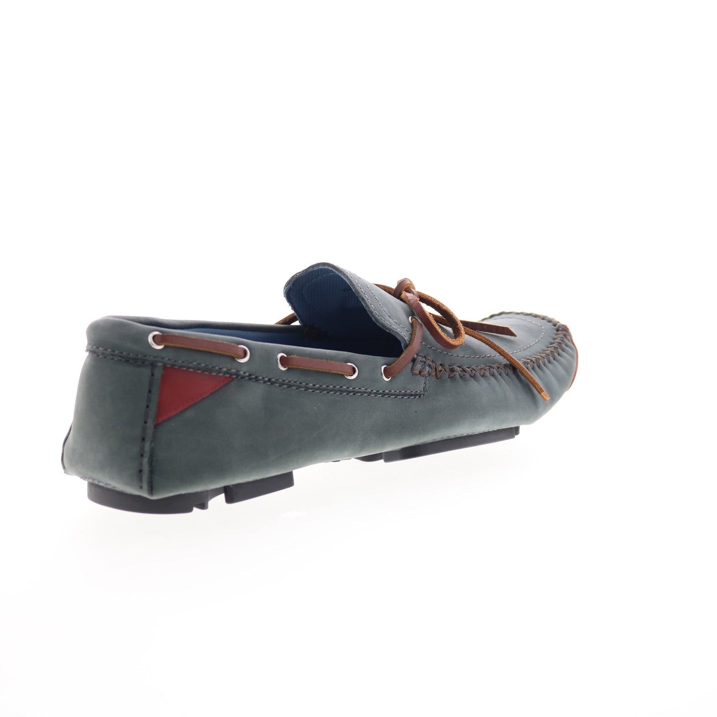 Robert Zur Frisco Mens Gray Nubuck Lace Up Loafers & Slip Ons Boat Shoes