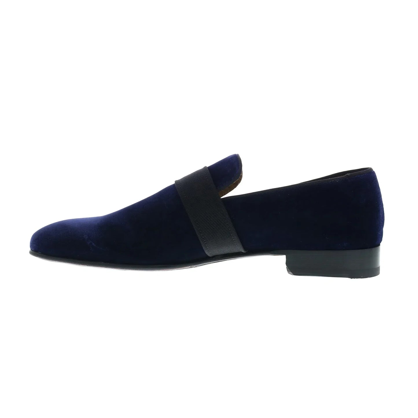 Pastori by Di Bianco Galba Velvet Mens Blue Loafers & Slip Ons Casual Shoes
