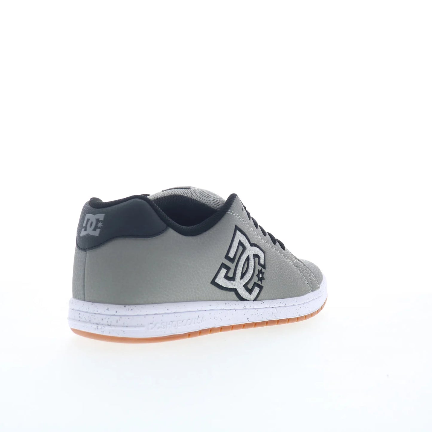 DC Gaveler ADYS100536-XSSW Mens Gray Leather Skate Inspired Sneakers Shoes