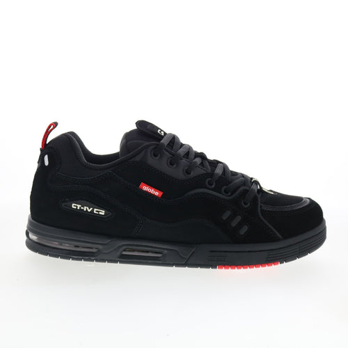 Globe CT-4 GBCT4 Mens Black Suede Lace Up Skate Inspired Sneakers Shoes