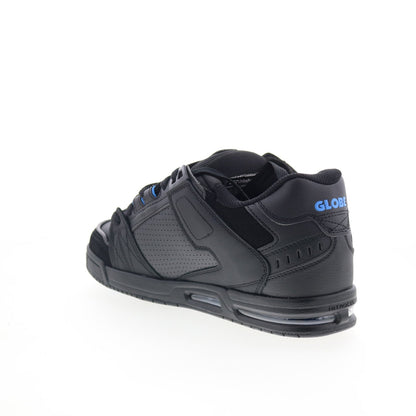Globe Sabre GBSABR Mens Black Leather Lace Up Skate Inspired Sneakers Shoes