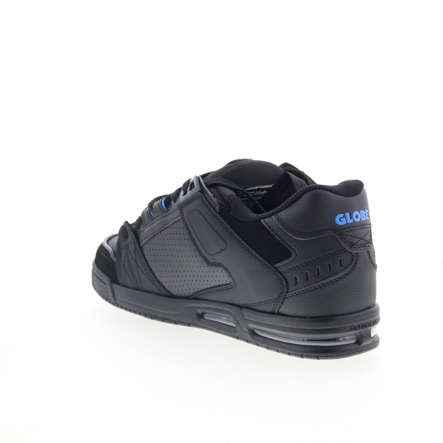 Globe Sabre GBSABR Mens Black Leather Lace Up Skate Inspired Sneakers Shoes
