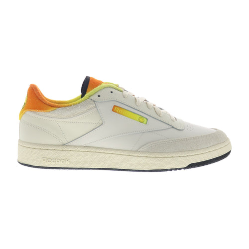 Reebok Club C 85 Smiley 50th Anniversary Mens White Lifestyle Sneakers Shoes