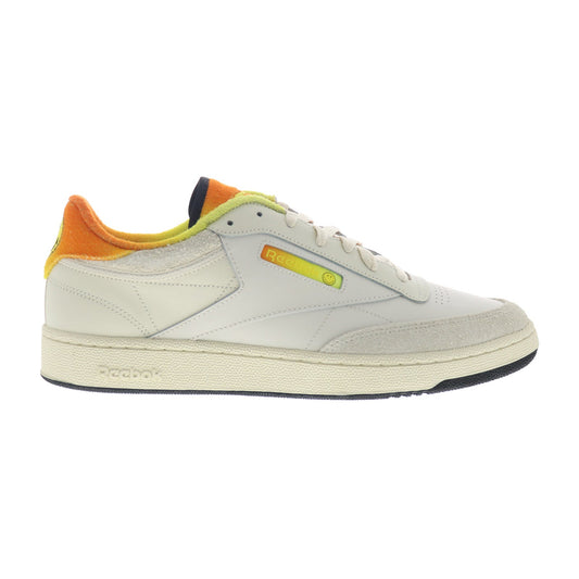 Reebok Club C 85 Smiley 50th Anniversary Mens White Lifestyle Sneakers Shoes