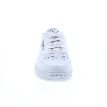 Reebok Club C 85 Mens White Leather Lace Up Lifestyle Sneakers Shoes
