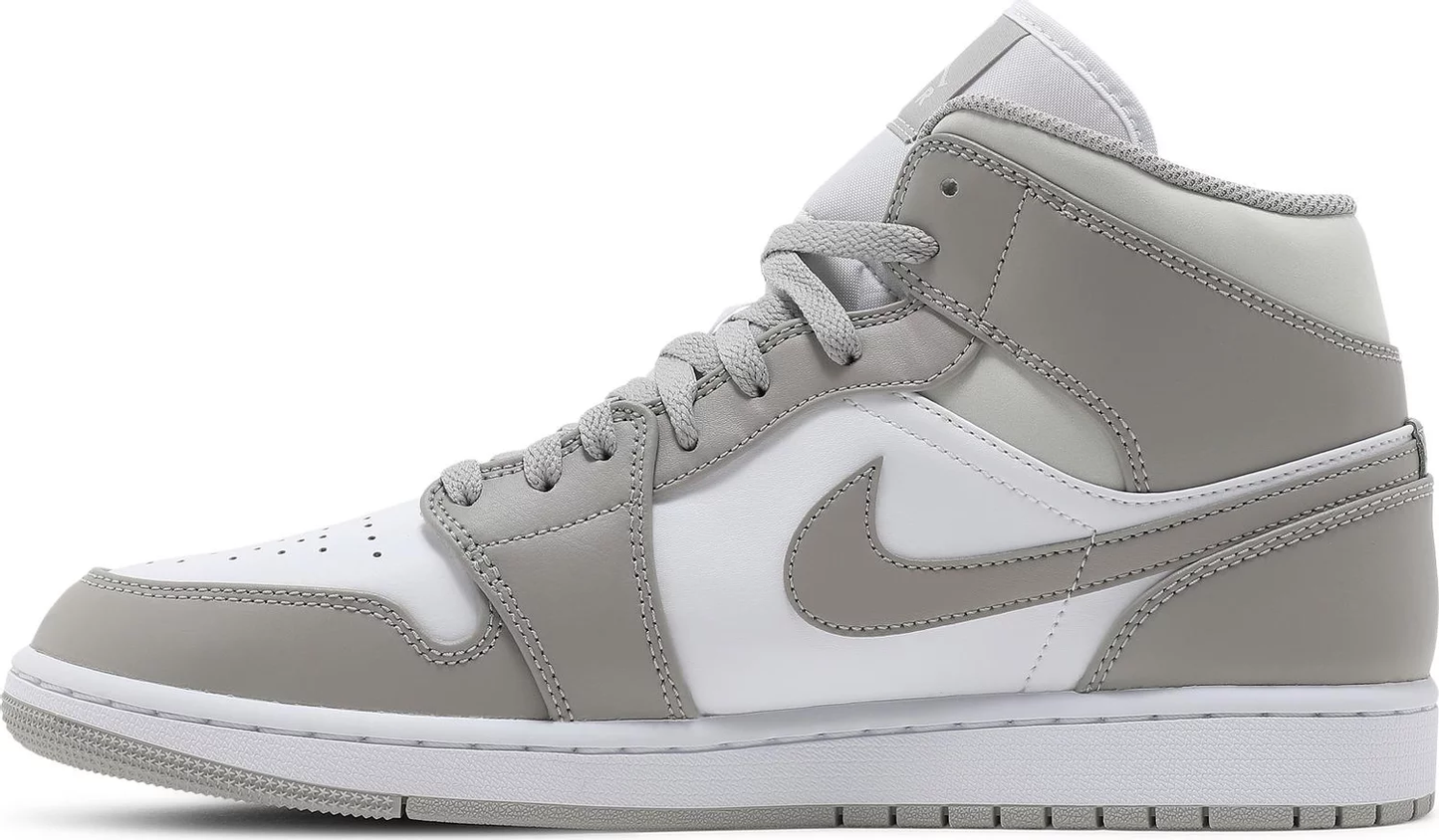 Nike Mens Air Jordan 1 Mid Sneakers - 'College Grey'