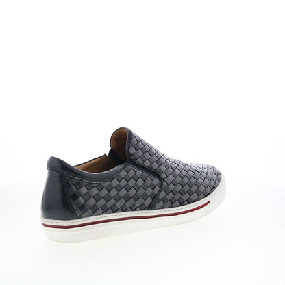 Robert Zur James True Glove Mens Black Leather Slip On Lifestyle Sneakers Shoes