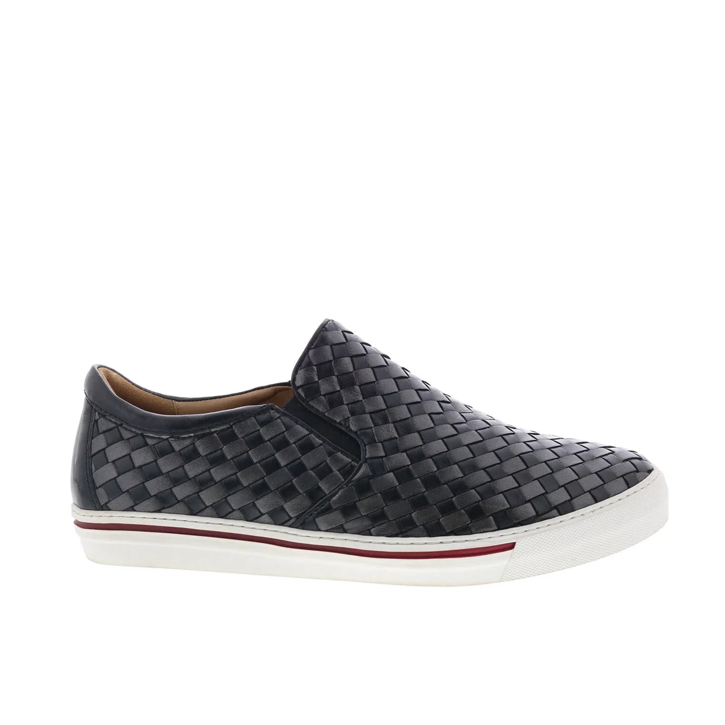 Robert Zur James True Glove Mens Black Leather Slip On Lifestyle Sneakers Shoes
