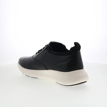 Rockport Jeffson RMJEFFSON Mens Black Wide Leather Lifestyle Sneakers Shoes