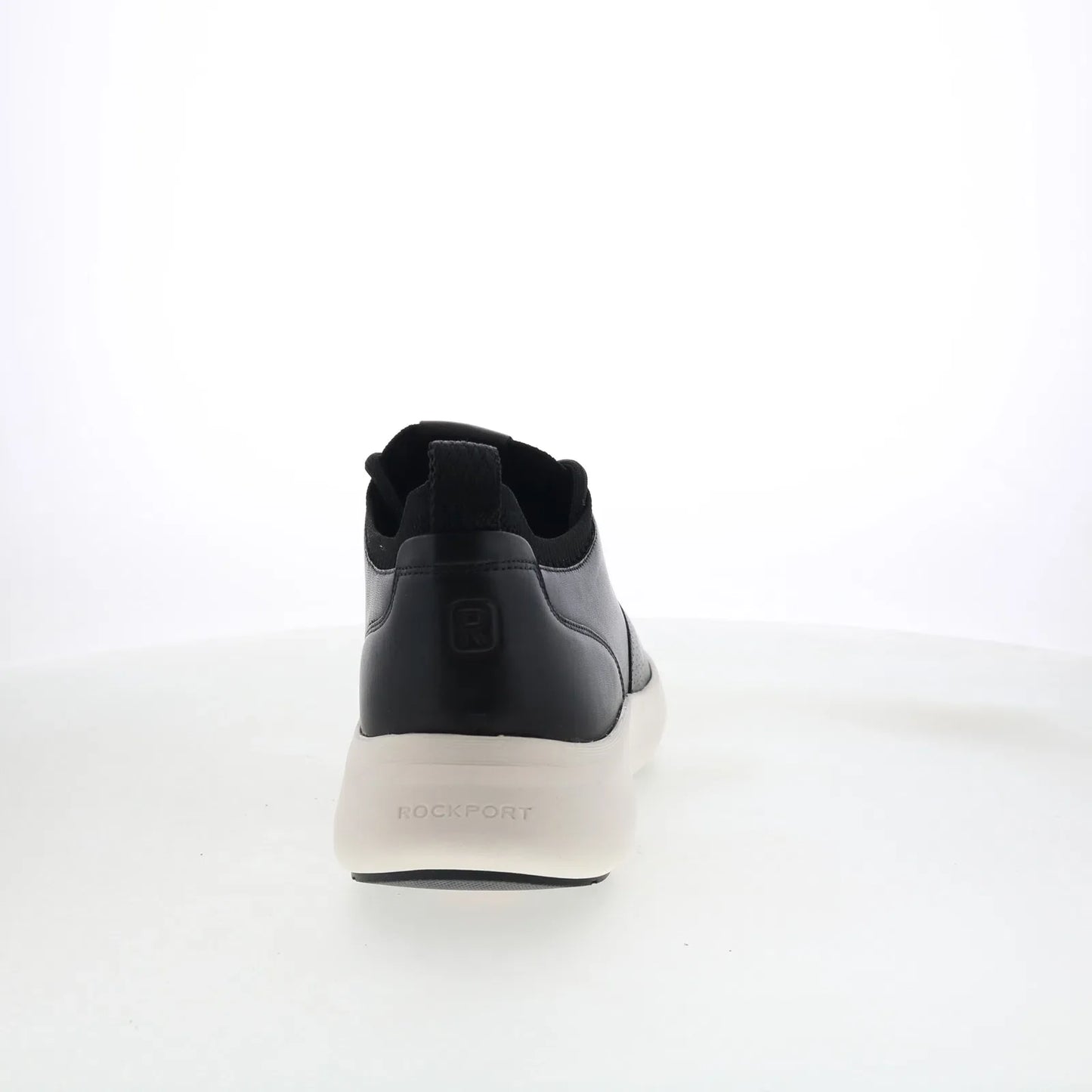 Rockport Jeffson RMJEFFSON Mens Black Wide Leather Lifestyle Sneakers Shoes