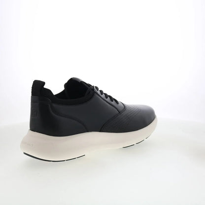Rockport Jeffson RMJEFFSON Mens Black Wide Leather Lifestyle Sneakers Shoes
