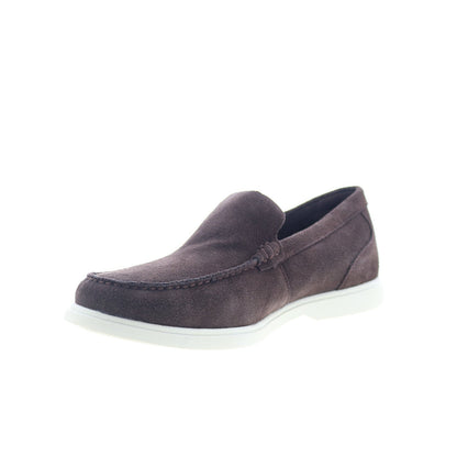 Rockport Jensen RMJENSEN Mens Brown Suede Loafers & Slip Ons Casual Shoes