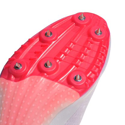 Adizero Sprintstar All Genders' :Cloud White | Lucid Orange
