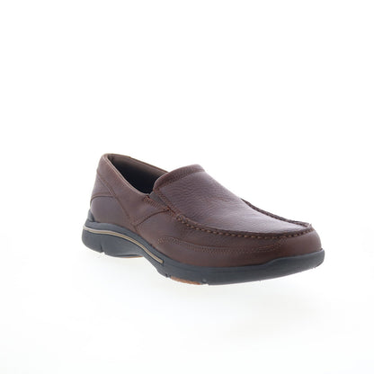 Rockport Eberdon K71229 Mens Brown Wide Loafers & Slip Ons Casual Shoes