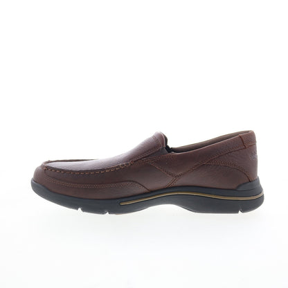 Rockport Eberdon K71229 Mens Brown Wide Loafers & Slip Ons Casual Shoes