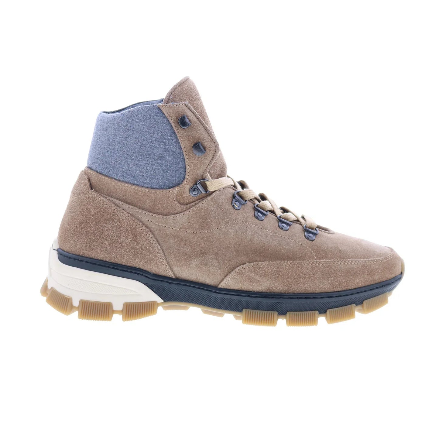 Di Bianco Livigno Mens Brown Suede Lace Up Casual Dress Boots