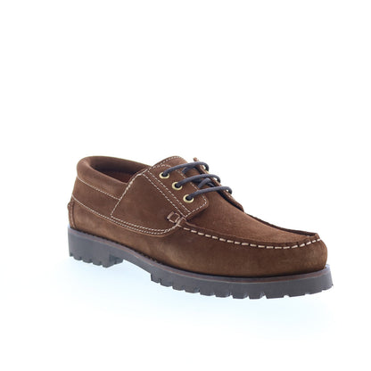 Aquatalia Dax Waterproof M077634 Mens Brown Loafers & Slip Ons Boat Shoes