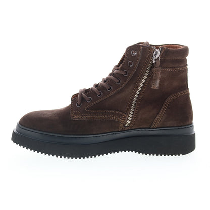 Aquatalia Dante Waterproof M102234 Mens Brown Suede Casual Dress Boots
