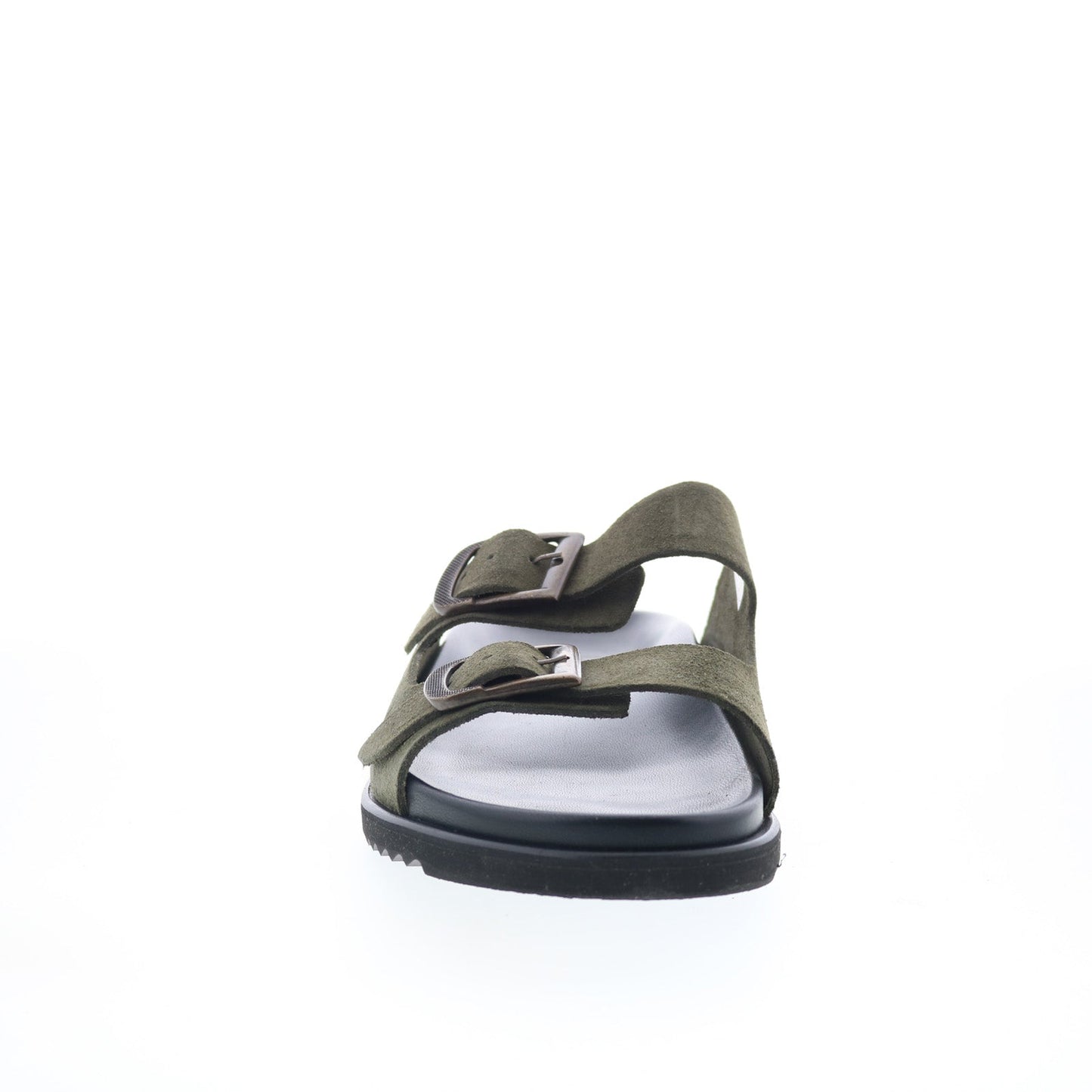 Aquatalia Byron Waterproof M103483 Mens Green Suede Sandals Slides Shoes
