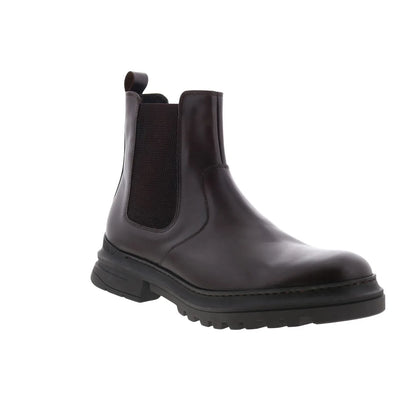 Aquatalia Enrico Waterproof M106934 Mens Brown Leather Chelsea Boots