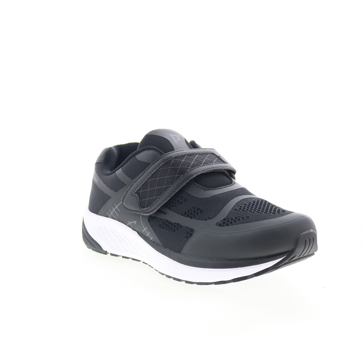 Propet One Strap Mens Black Extra Extra Wide 6E Lifestyle Sneakers Shoes