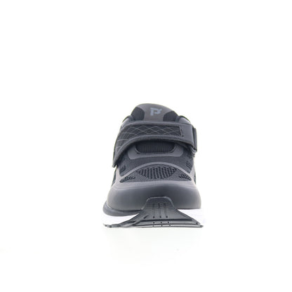 Propet One Strap Mens Black Extra Extra Wide 6E Lifestyle Sneakers Shoes