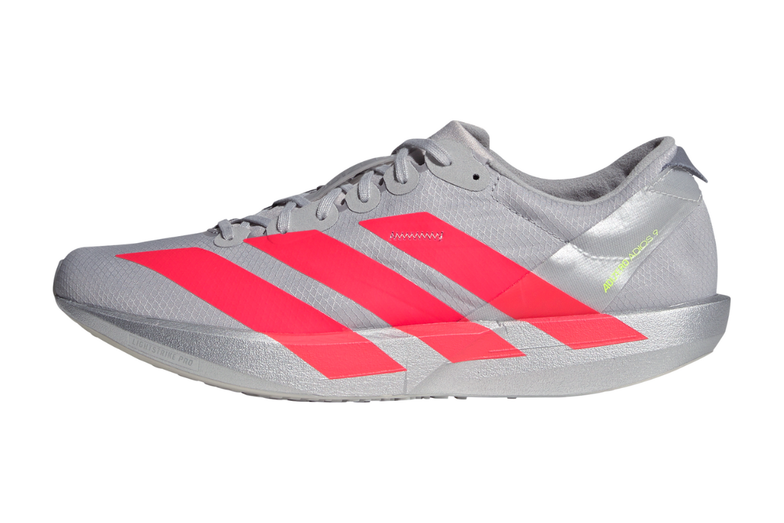 Adizero Adios 9 Men's :Grey I Lucid Red