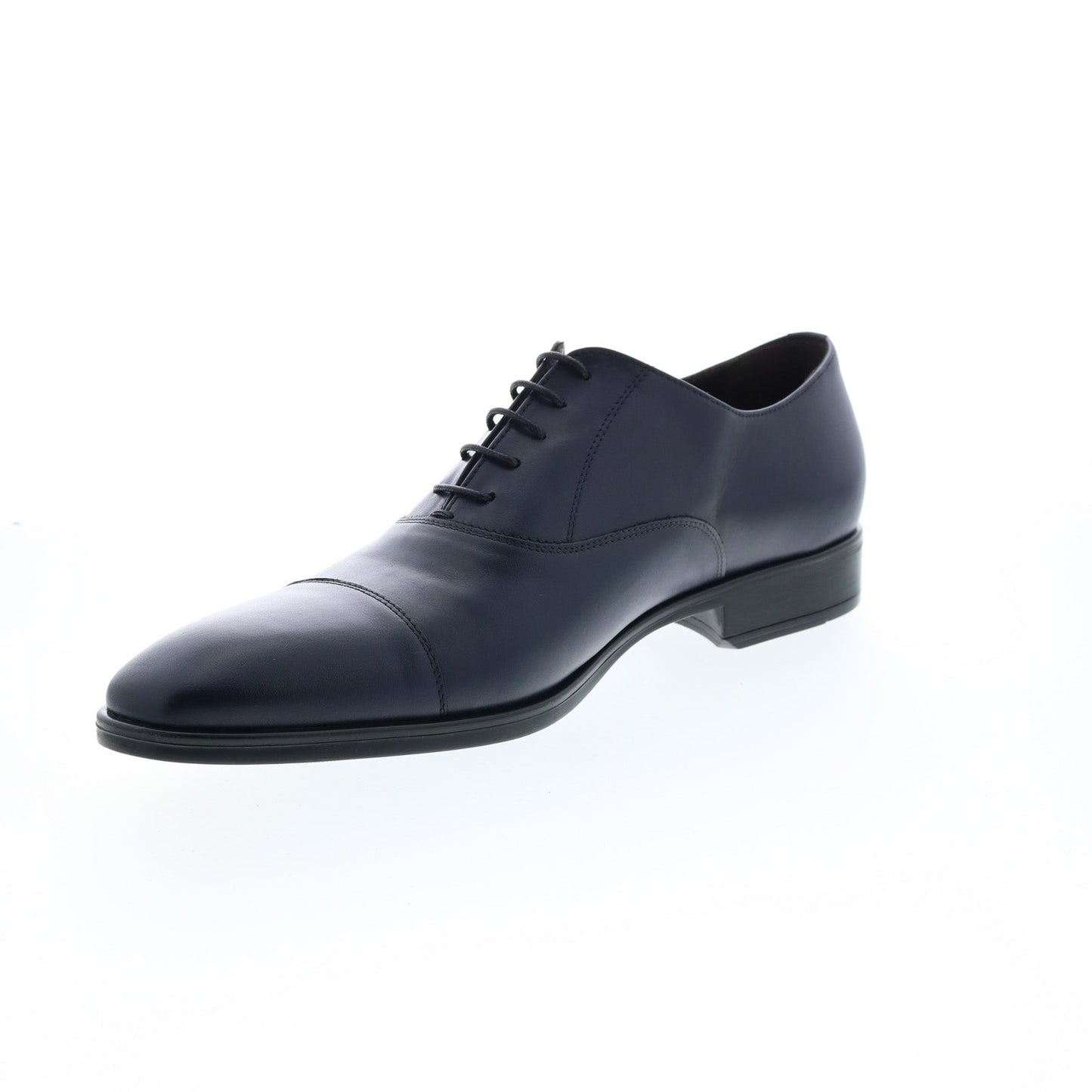 Bruno Magli Luna MB1LUNN0 Mens Blue Leather Oxfords & Lace Ups Cap Toe Shoes