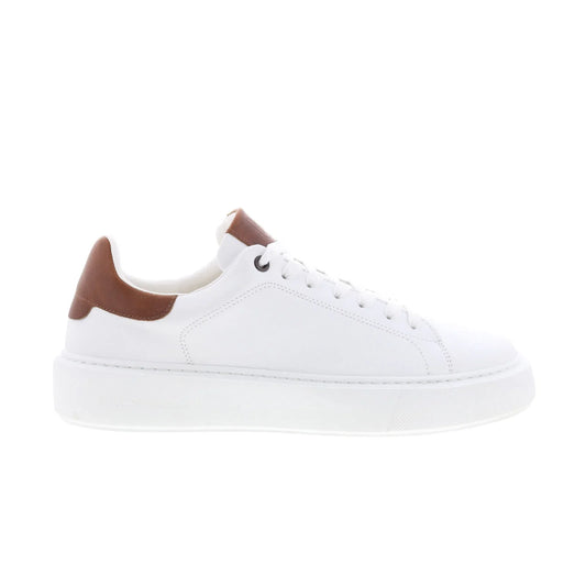 Bruno Magli Lucca MB3LCCG0 Mens White Leather Lifestyle Sneakers Shoes