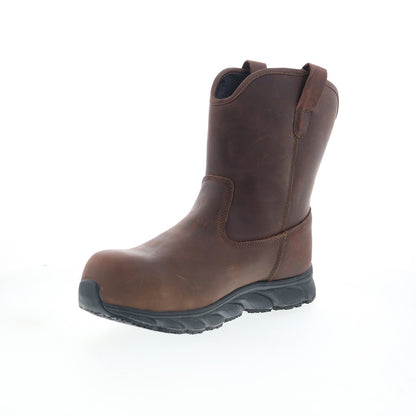 Propet Smith Composite Toe MBU004LBCH Mens Brown Leather Work & Safety Boots