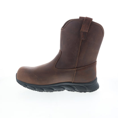 Propet Smith Composite Toe MBU004LBCH Mens Brown Leather Work & Safety Boots