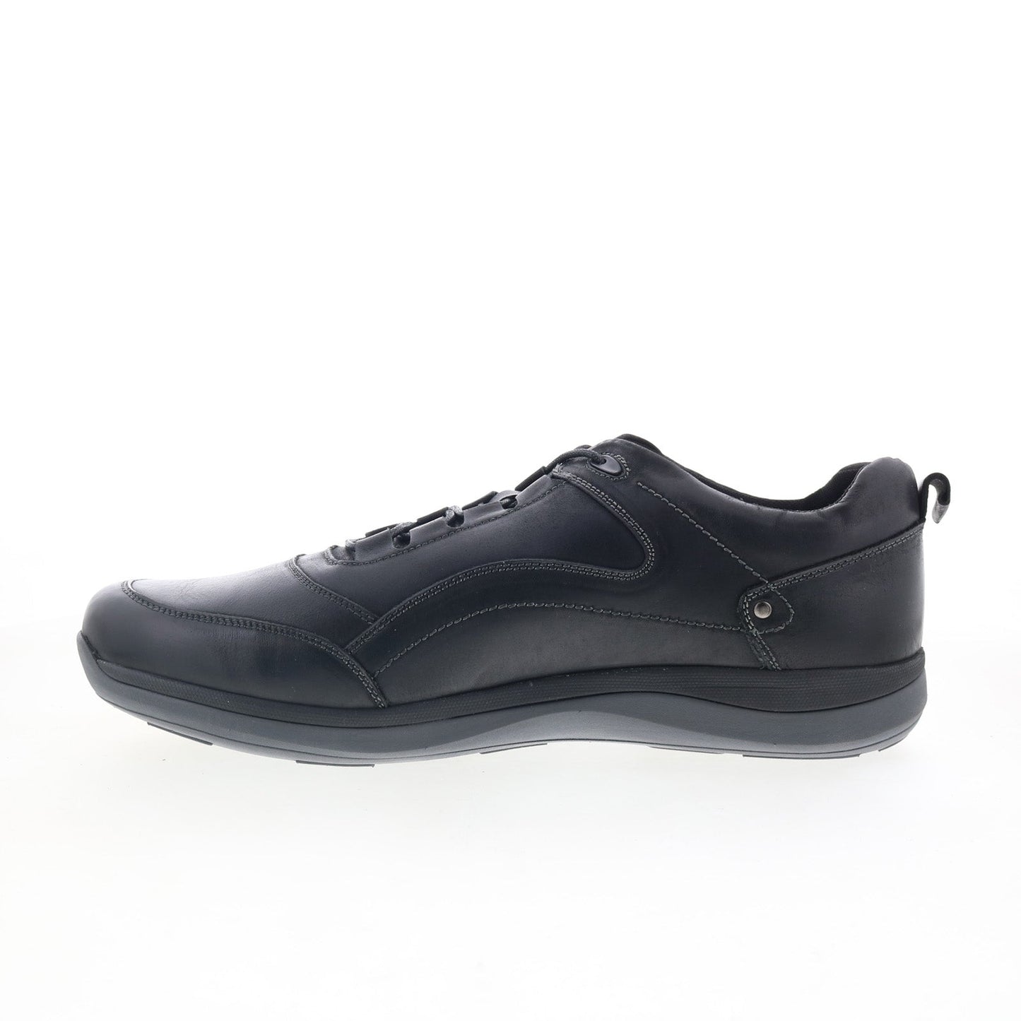 Propet Parson MCA112LBLK Mens Black Leather Lifestyle Sneakers Shoes