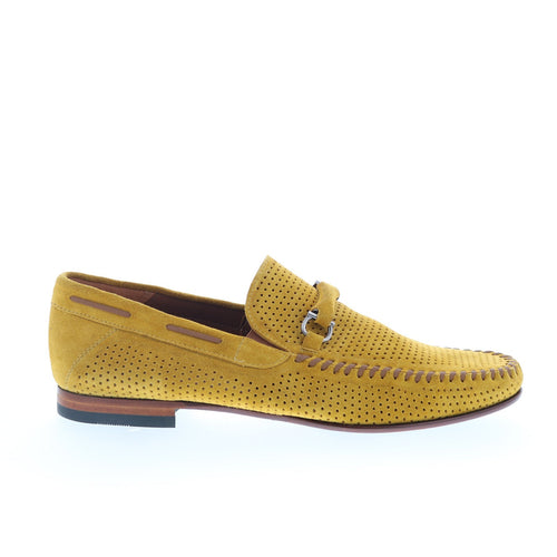 Mezlan Mez155 Mens Yellow Suede Loafers & Slip Ons Casual Shoes