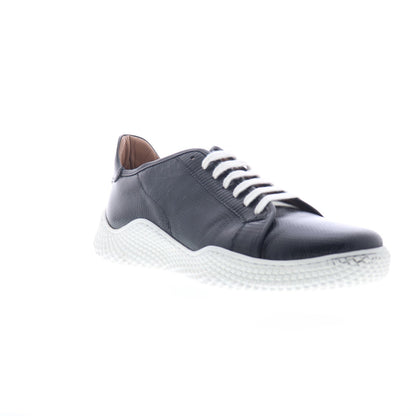 Mezlan Mez218 Mens Black Leather Lace Up Lifestyle Sneakers Shoes