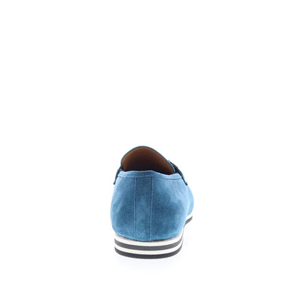 Mezlan Mez318 Mens Blue Suede Slip On Loafers & Slip Ons Penny Shoes