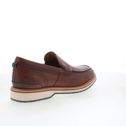 Clarks Monahan Step 26181378 Mens Brown Loafers & Slip Ons Casual Shoes