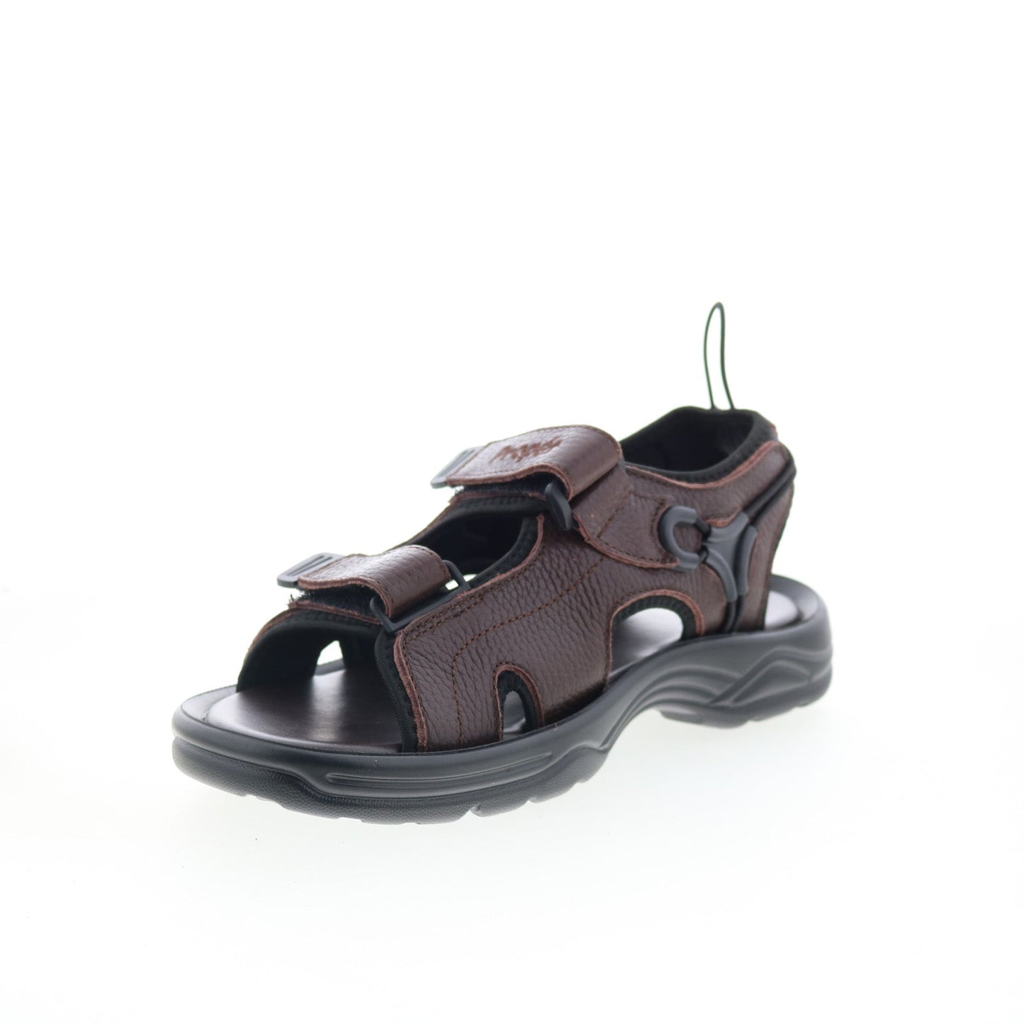 Propet SurfWalker II MSV023LBR Mens Brown Leather Strap Sport Sandals Shoes