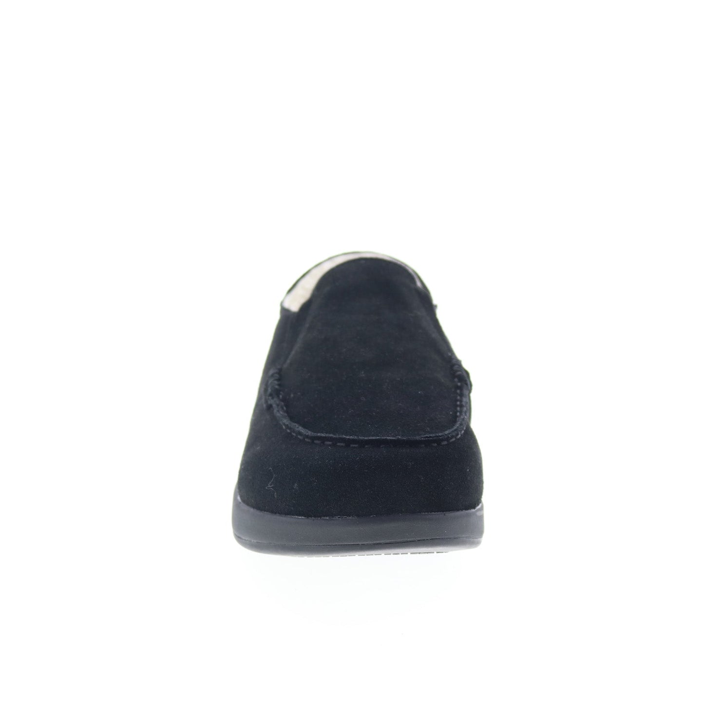 Propet Edsel MXX004S Mens Black Extra Wide Suede Loafer Slippers Shoes
