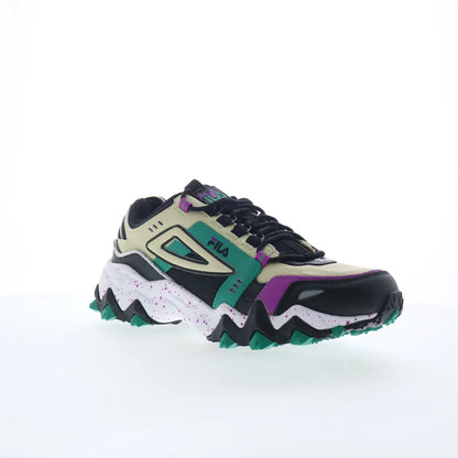 Fila Oakmont TR 1JM00654-017 Mens Green Leather Athletic Hiking Shoes