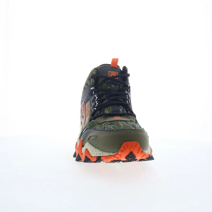 Fila Oakmont TR Mid 1JM01630-305 Mens Green Leather Athletic Hiking Shoes