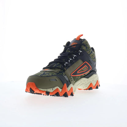 Fila Oakmont TR Mid 1JM01630-305 Mens Green Leather Athletic Hiking Shoes