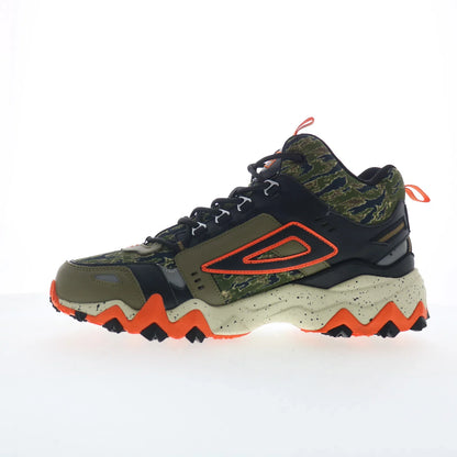 Fila Oakmont TR Mid 1JM01630-305 Mens Green Leather Athletic Hiking Shoes