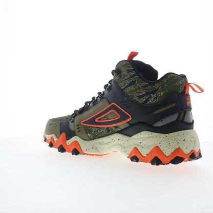 Fila Oakmont TR Mid 1JM01630-305 Mens Green Leather Athletic Hiking Shoes